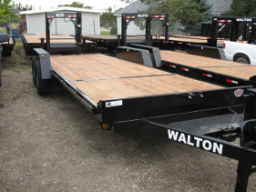 trailer walton deck flat bumper pull